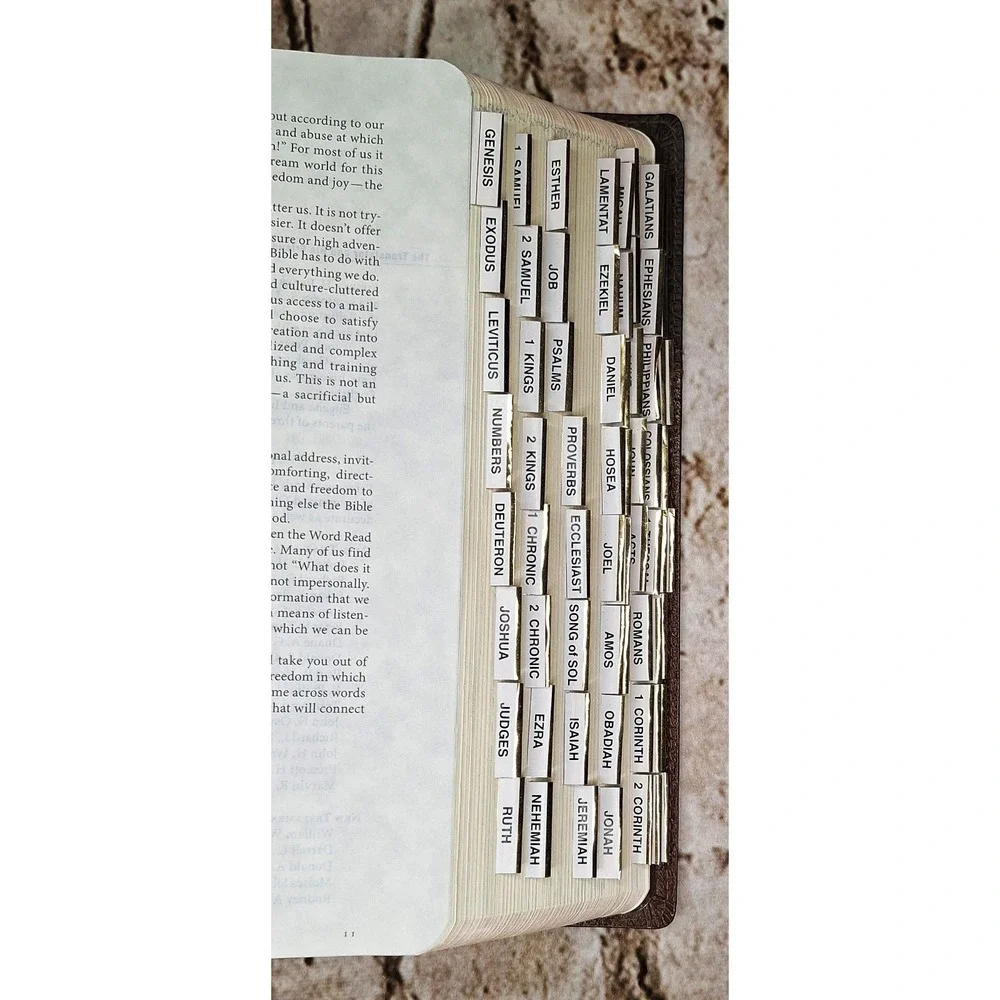 The Message Bible in Contemporary English Two‎ toned Bonded Leather Peterson
